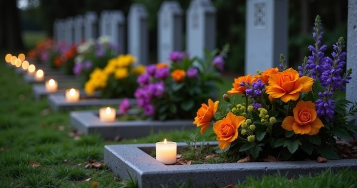 Wie der Bestattungswunsch sich darstellt, gilt. Etwa im Reihengrab wie hier.